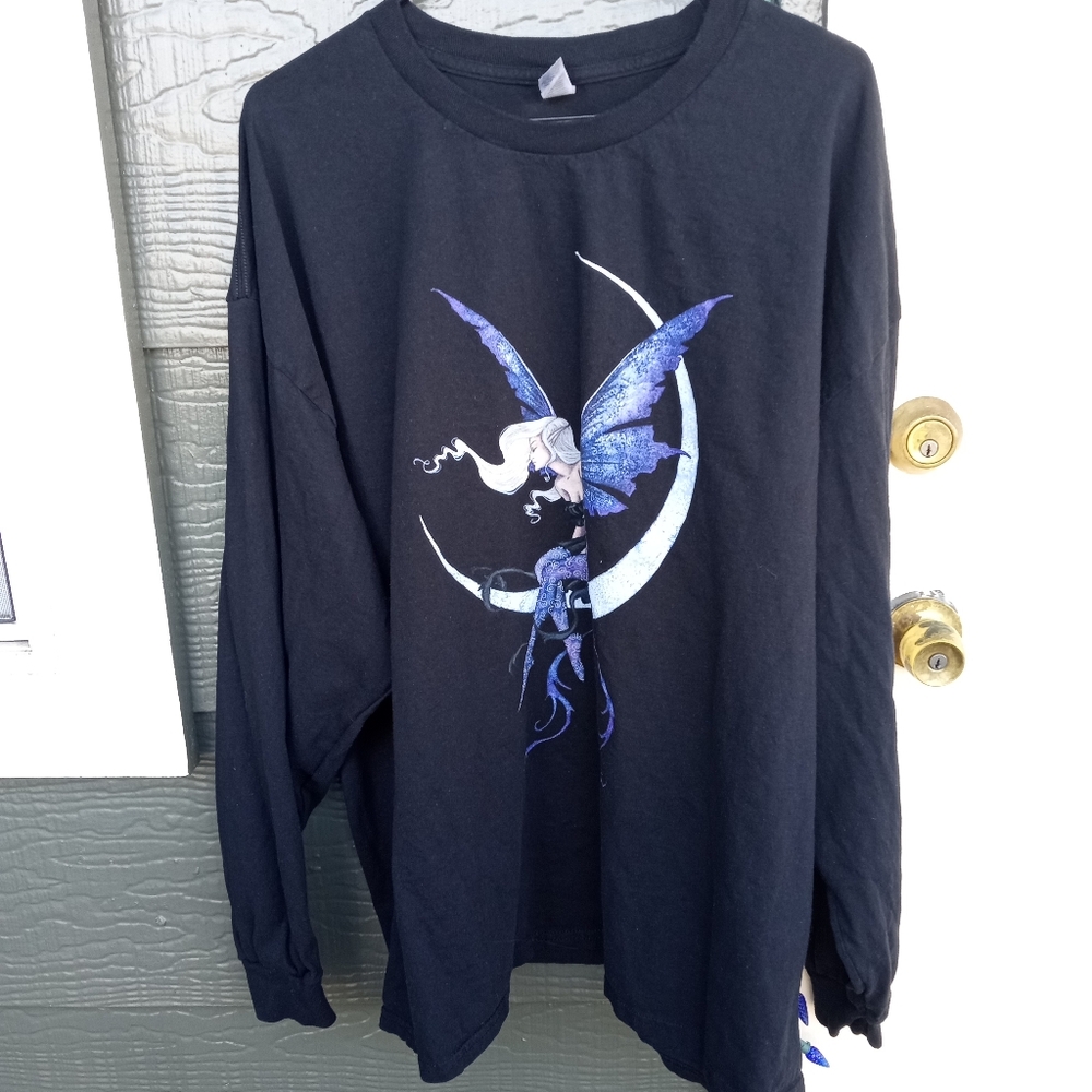 Amy Brown Fairy Long Sleeve T Shirt Size 3XL